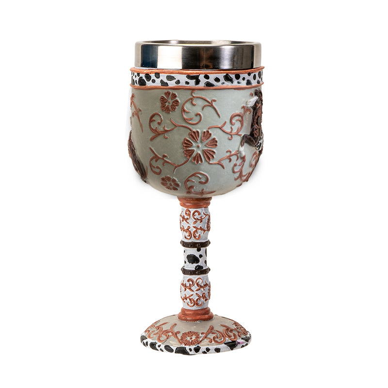 Western Leather Goblet