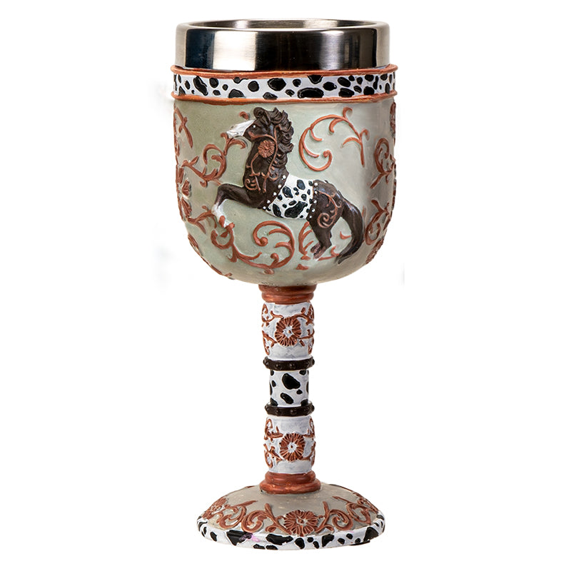 Western Leather Goblet