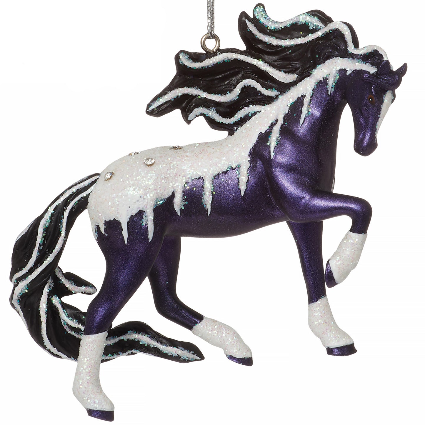 Frosted Black Magic Ornament