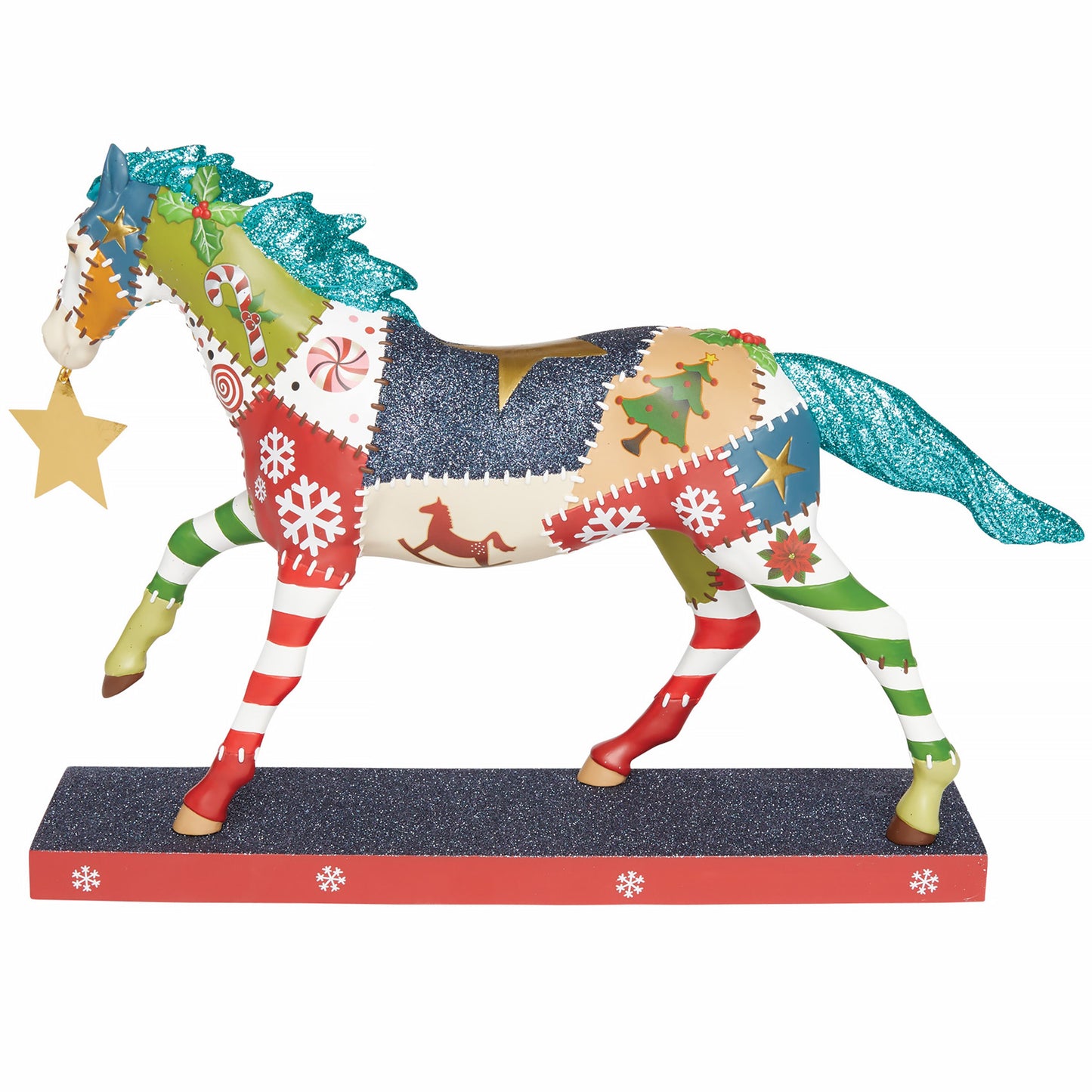 Holiday Patchwork Pony - Blue Ribbon Edition