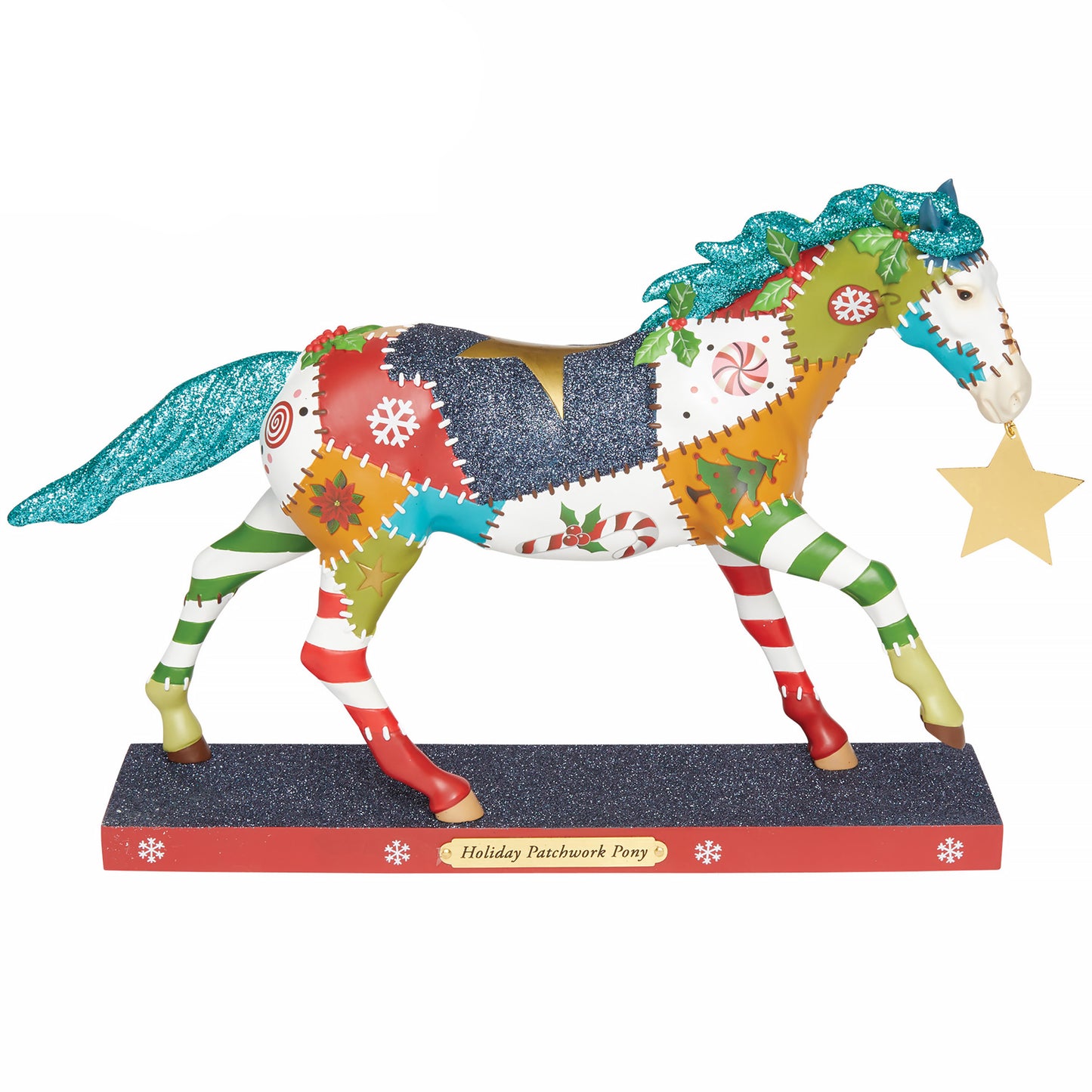 Holiday Patchwork Pony - Blue Ribbon Edition