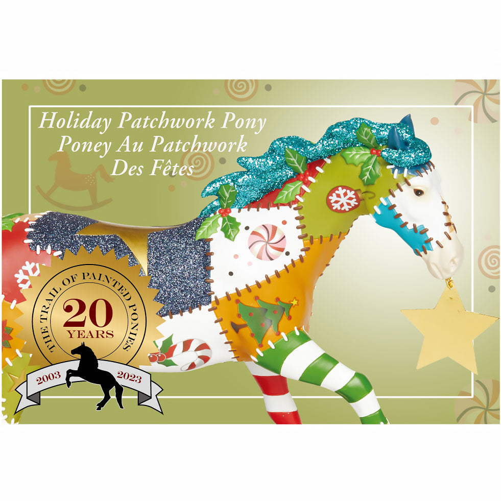 Holiday Patchwork Pony - Blue Ribbon Edition